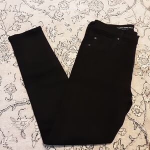 AG The Farrah Black Skinny Ankle Jeans